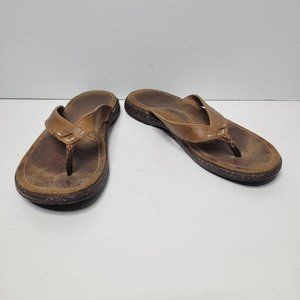 Columbia Women's Size 7 Thong Sandals Brown Leather